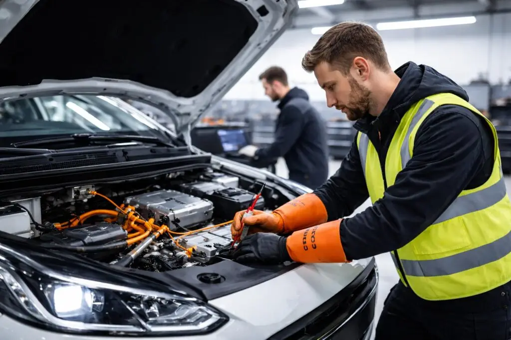 GTS Schadenzentrum Berlin Kfz Werkstatt Elektrofahrzeugdiagnose in der Werkstatt